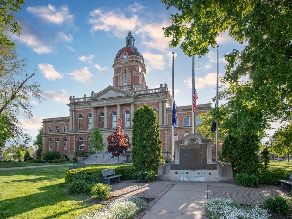 Courthouse in Goshen, Elkhart County, IN.